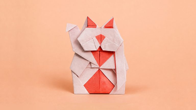 origami lucky cat