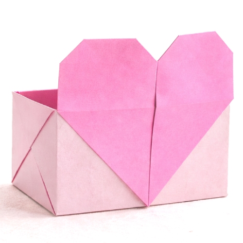 easy origami heart box