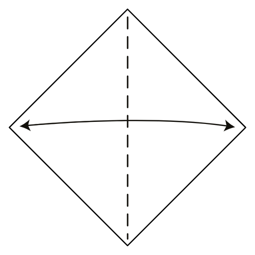 origami goldfish diagram step 1