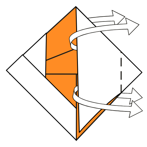 origami goldfish diagram step 14