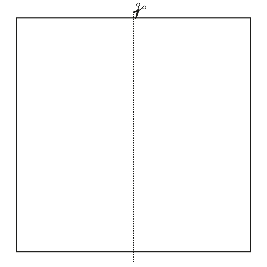 origami heart bookmark diagram step 1