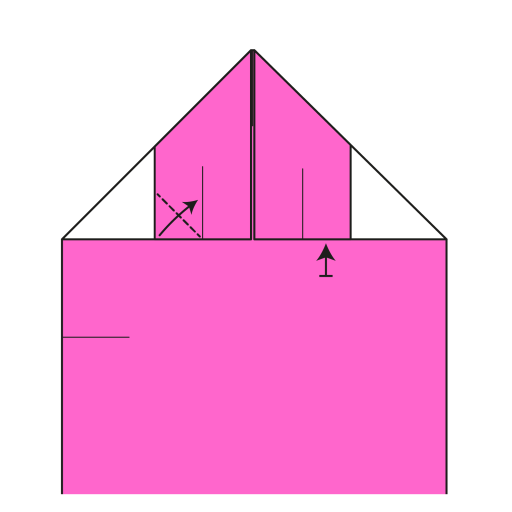 origami heart bookmark diagram step 10