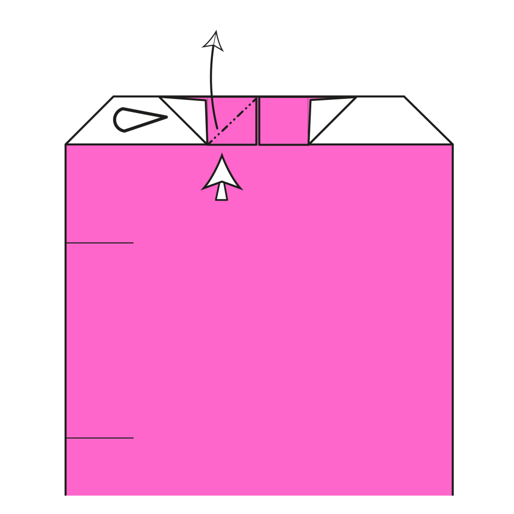 origami heart bookmark diagram step 12