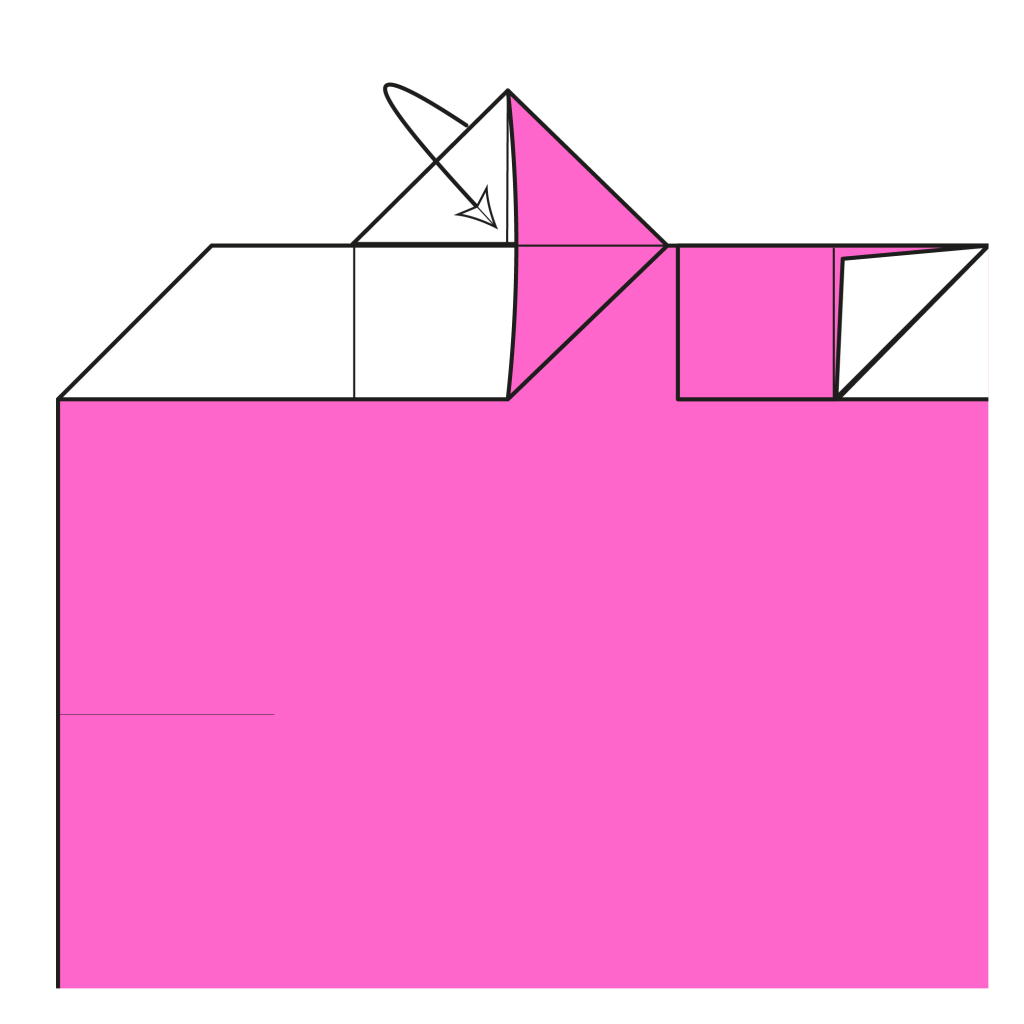 origami heart bookmark diagram step 13