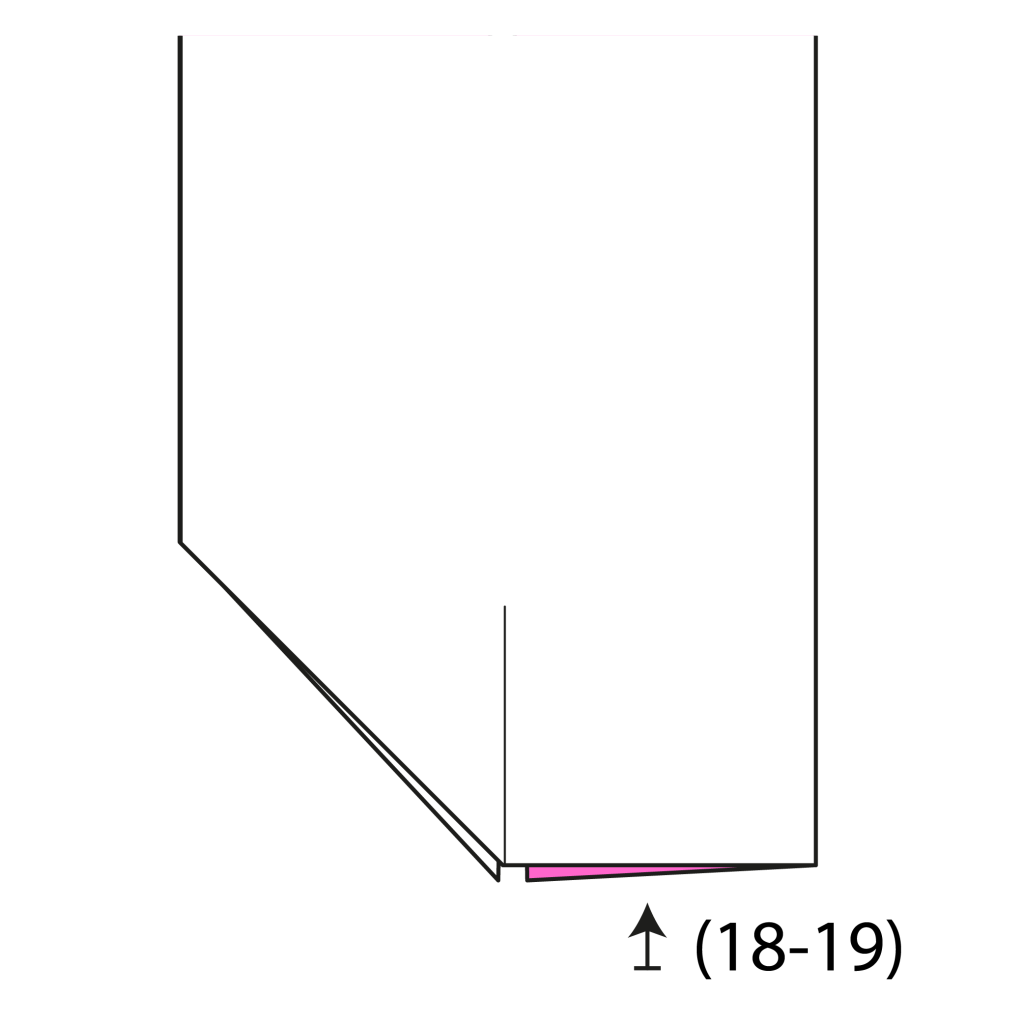 origami heart bookmark diagram step 20