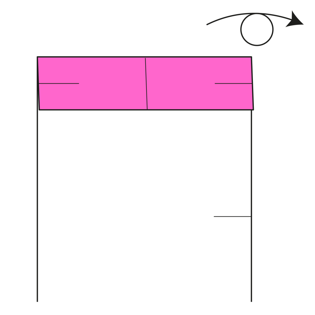 origami heart bookmark diagram step 8