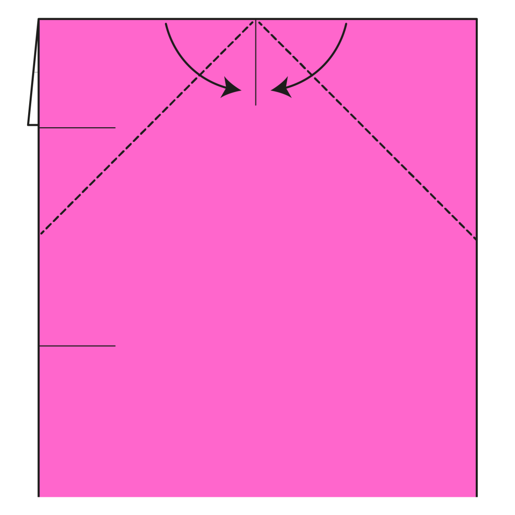 origami heart bookmark diagram step 9