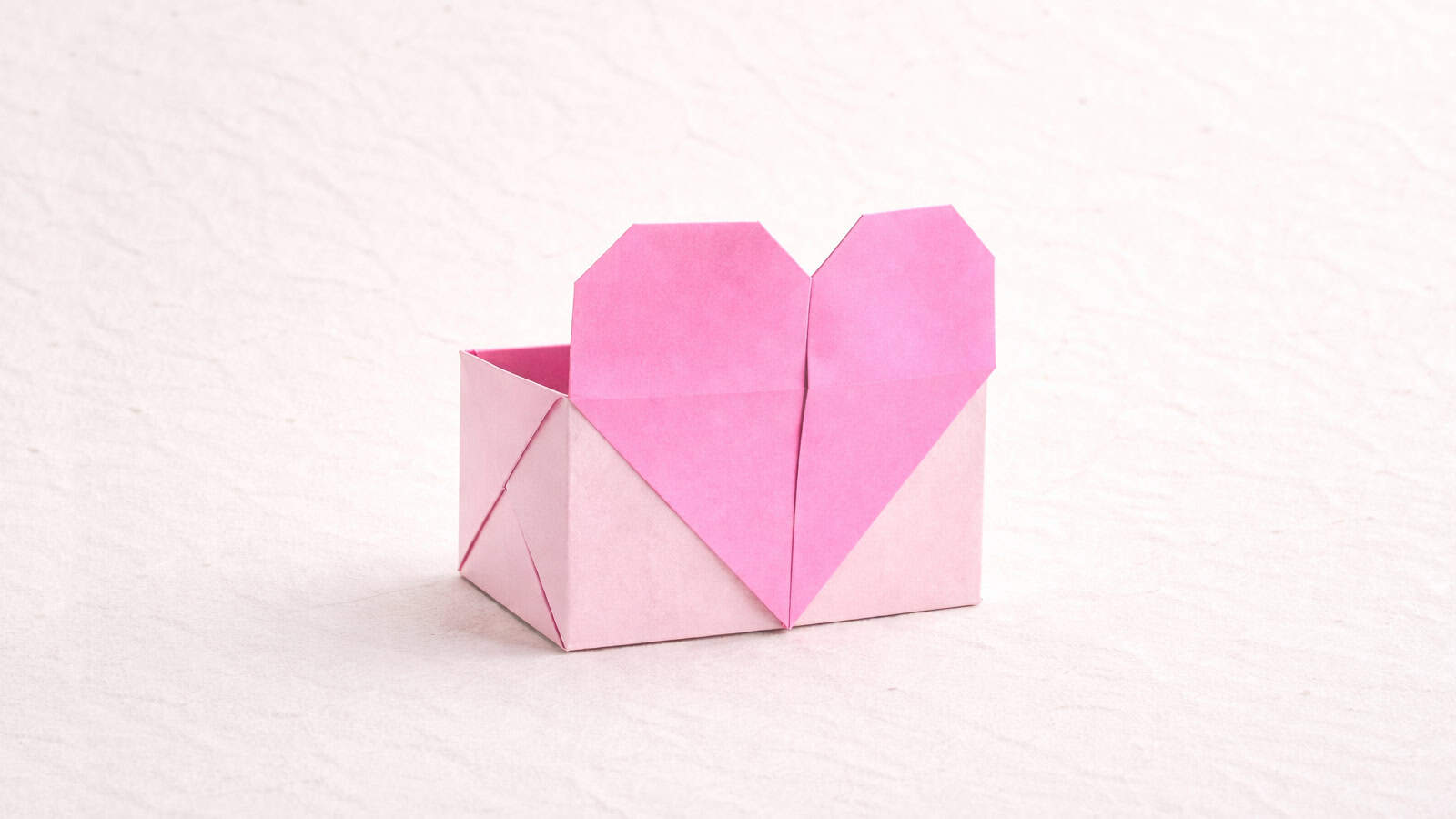 how to make an origami heart box
