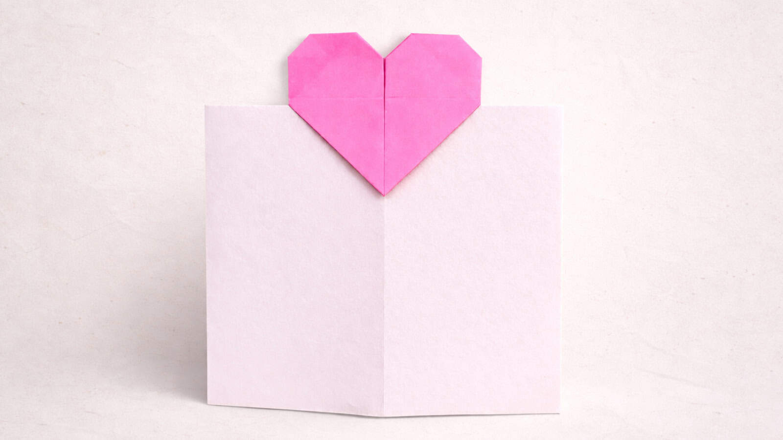 origami heart card