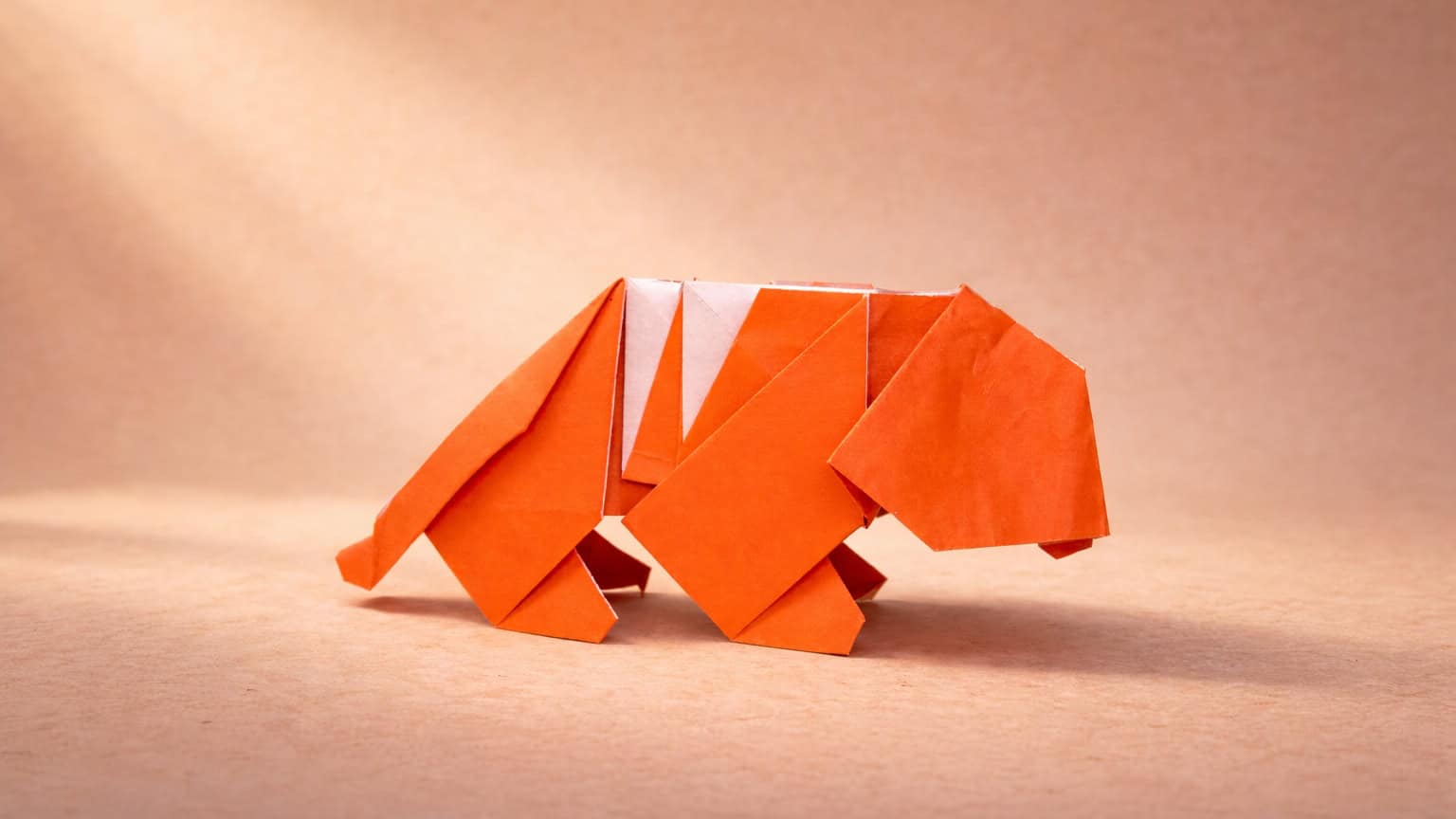 how to fold an origami tiger