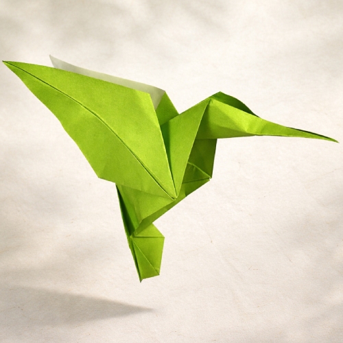 easy origami hummingbird