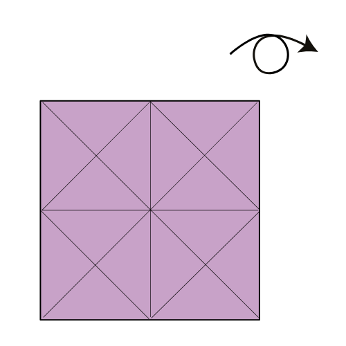 origami butterfly diagram step 5