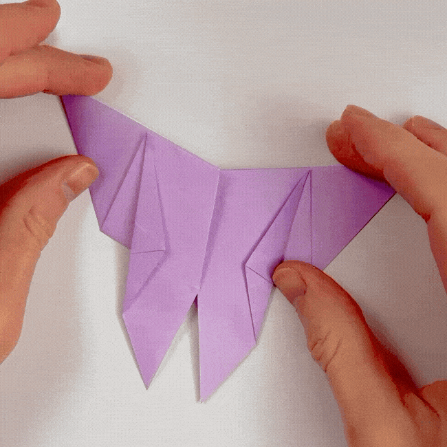 origami butterfly paper fold step 14