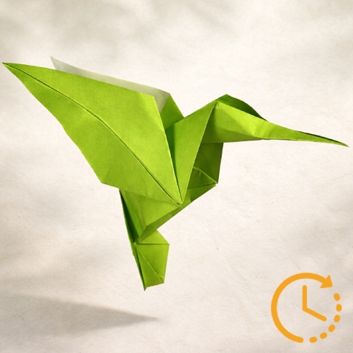 easy origami hummingbird