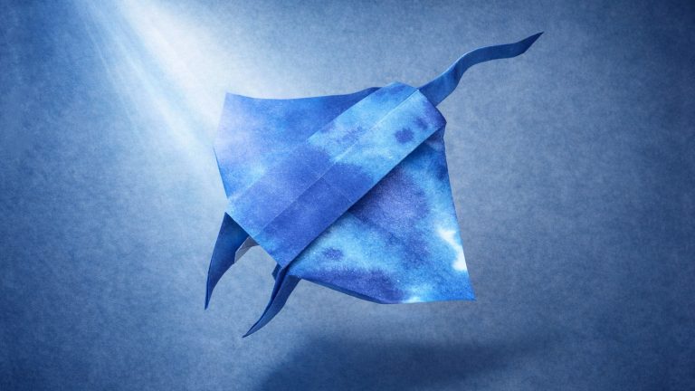 how to fold an origami manta ray