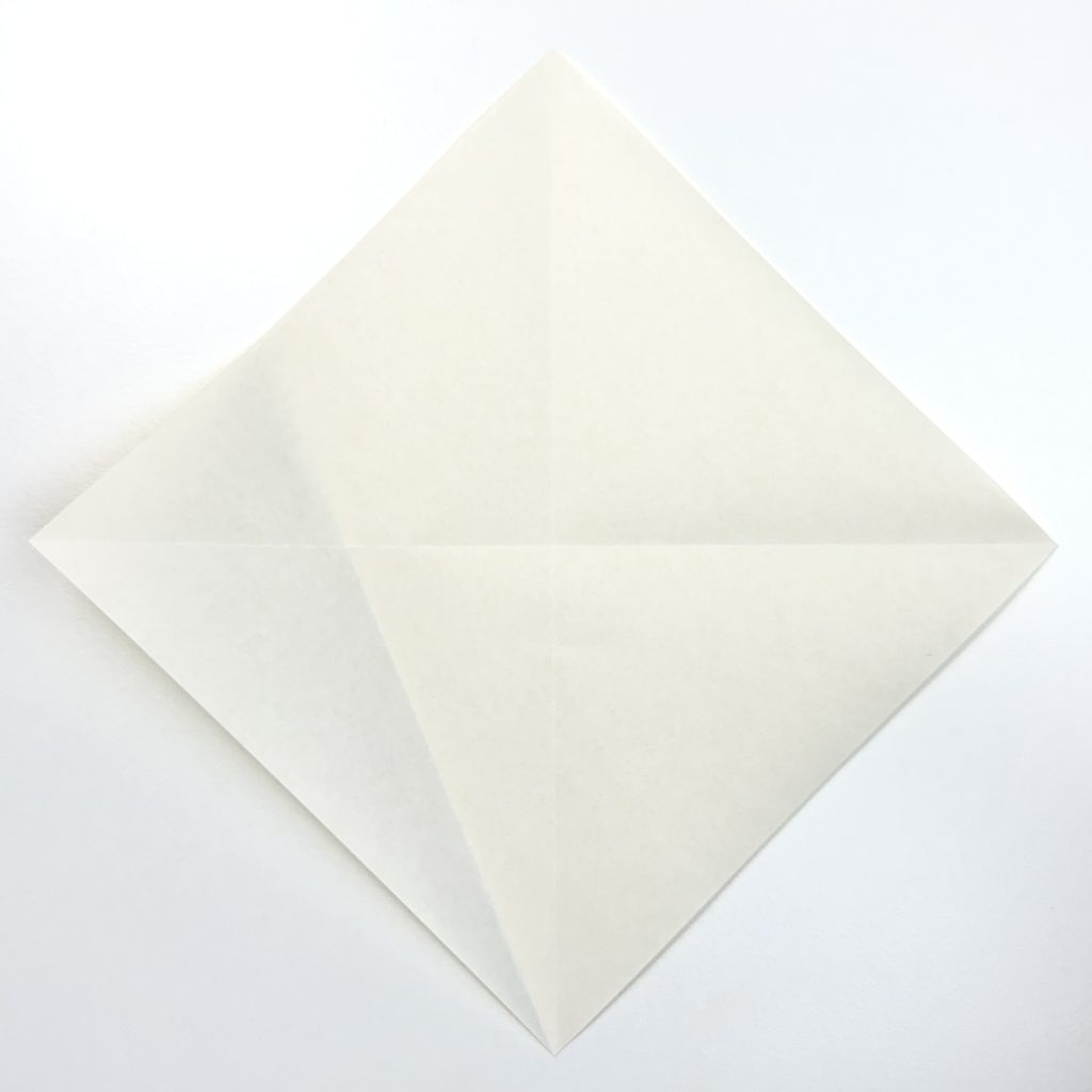 origami 4-pointed star step 2