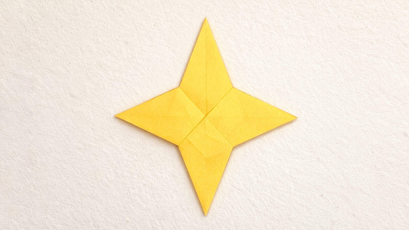 origami 4-pointed star