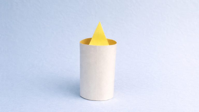 how to fold an origami candle