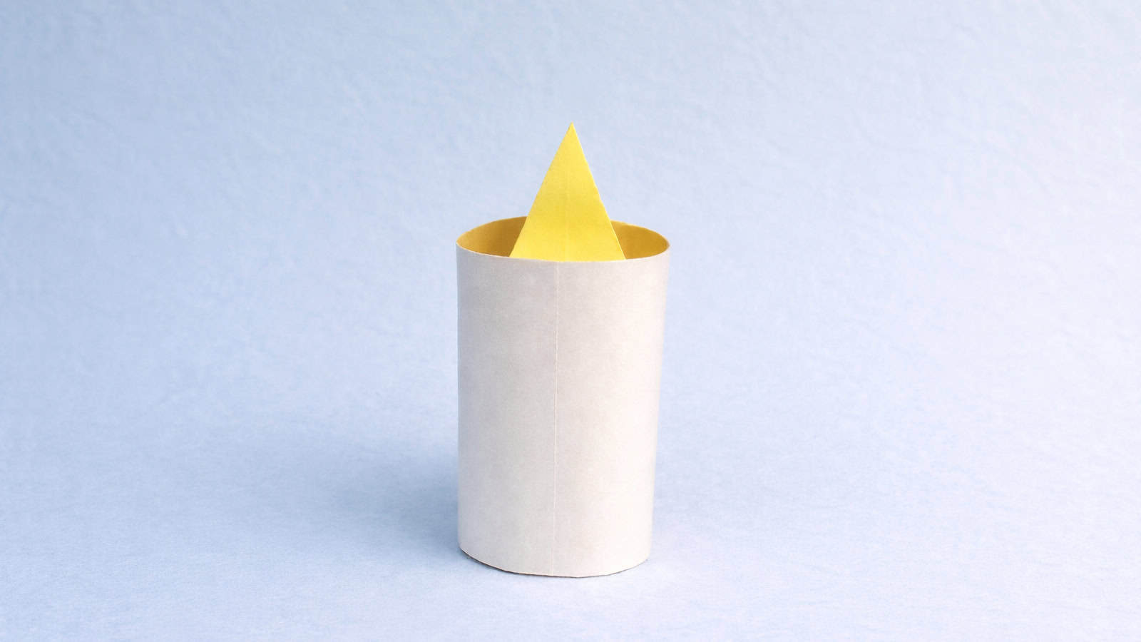 how to fold an origami candle
