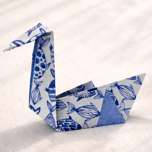 easy origami swan