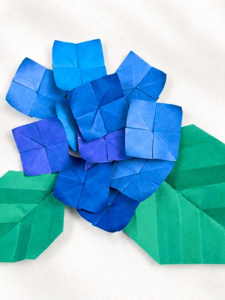 origami hydrangea