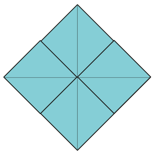 origami hydrangea diagram completed 1