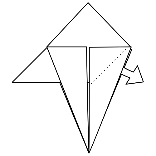 origami hydrangea diagram step 12