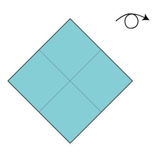 origami hydrangea diagram step 2
