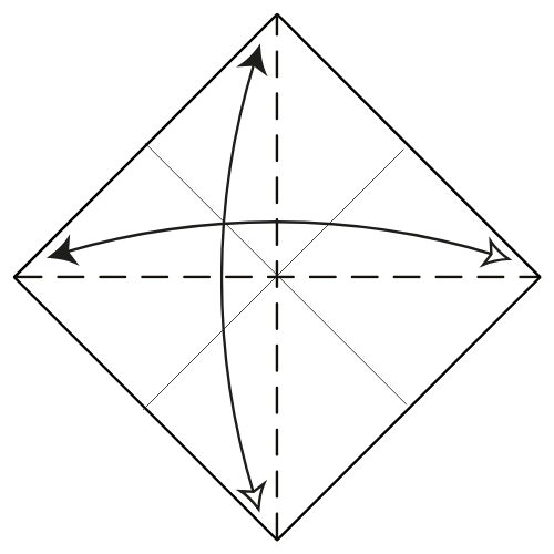 origami hydrangea diagram step 3