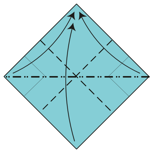 origami hydrangea diagram step 7