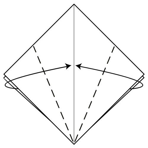 origami hydrangea diagram step 8