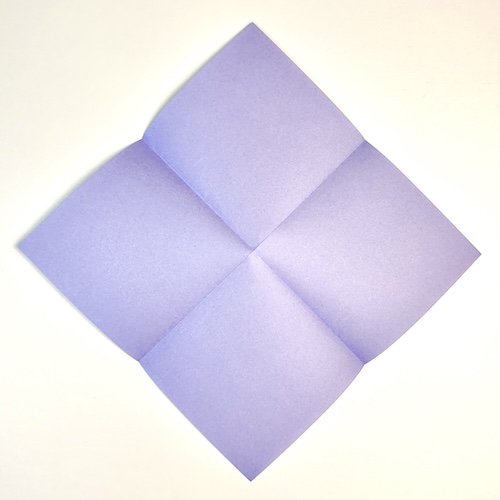 origami hydrangea step 1