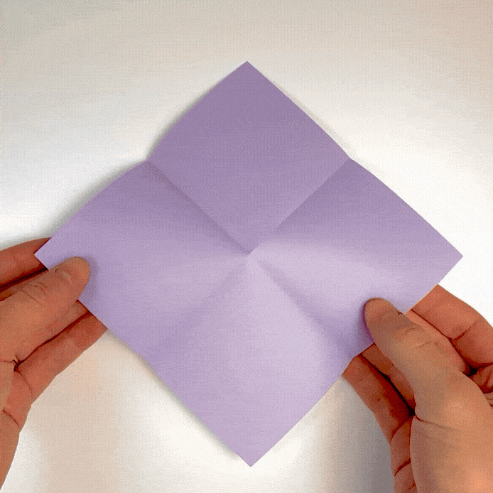 origami hydrangea step 2