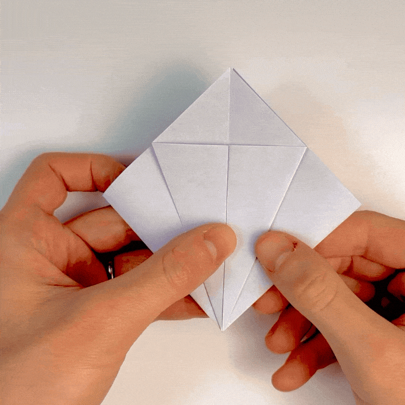 origami hydrangea step 9