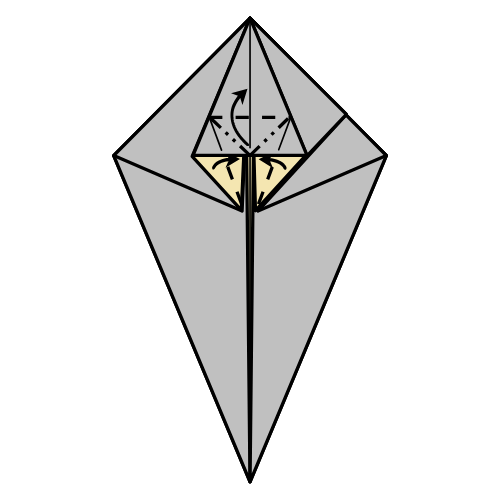 origami rhinoceros diagram step 10