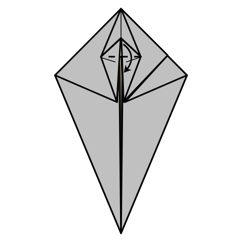 origami rhinoceros diagram step 11