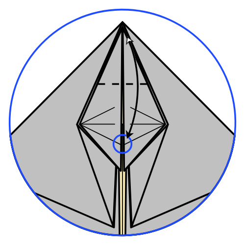 origami rhinoceros diagram step 15