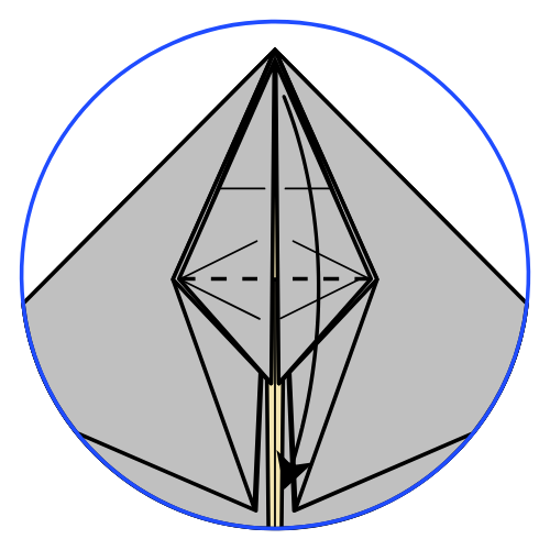 origami rhinoceros diagram step 16
