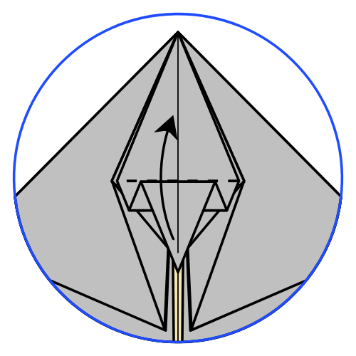 origami rhinoceros diagram step 18