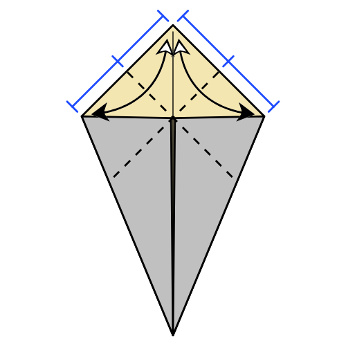 origami rhinoceros diagram step 3
