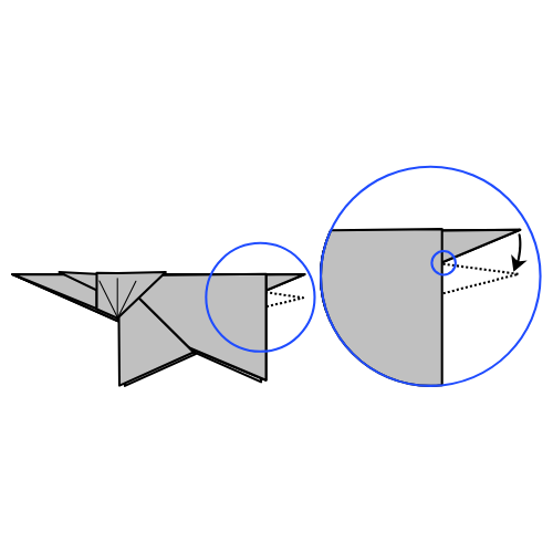 origami rhinoceros diagram step 30