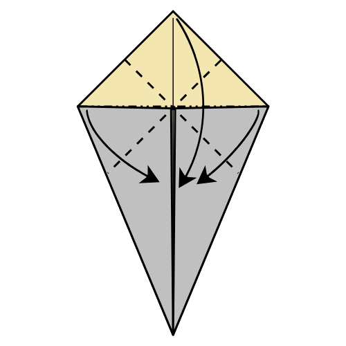 origami rhinoceros diagram step 7