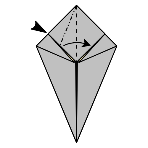 origami rhinoceros diagram step 8