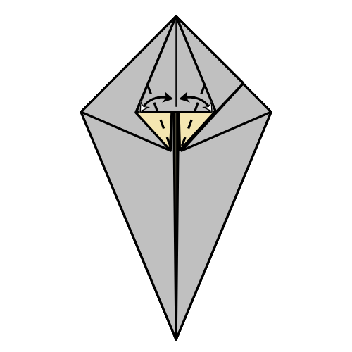 origami rhinoceros diagram step 9
