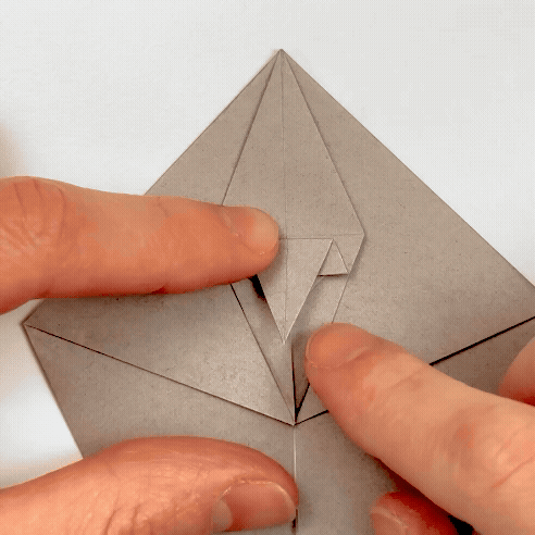 origami rhinoceros step 18