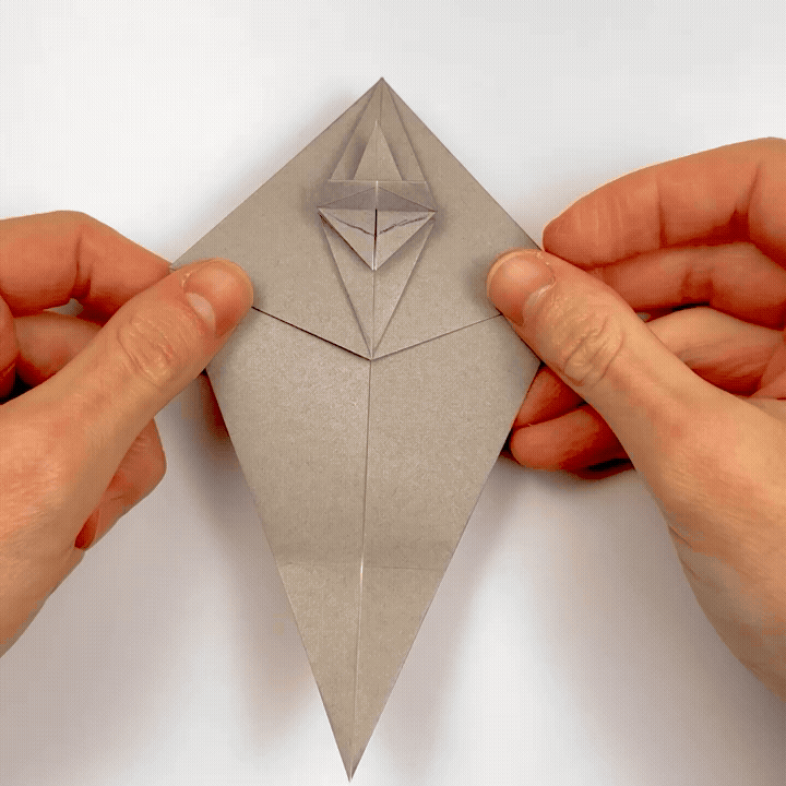 origami rhinoceros step 20