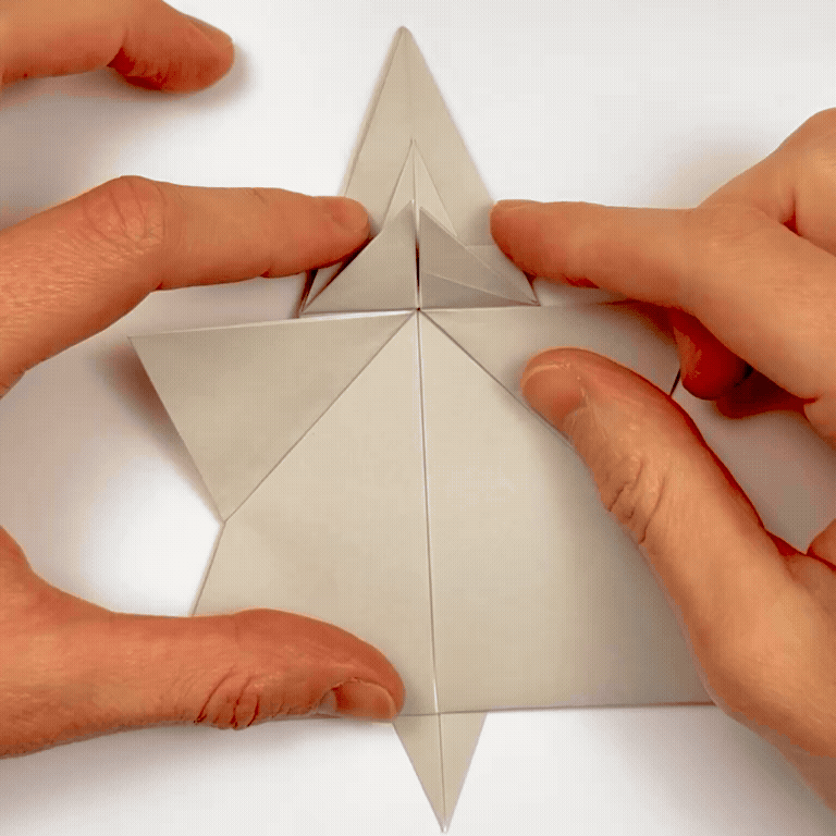 origami rhinoceros step 27