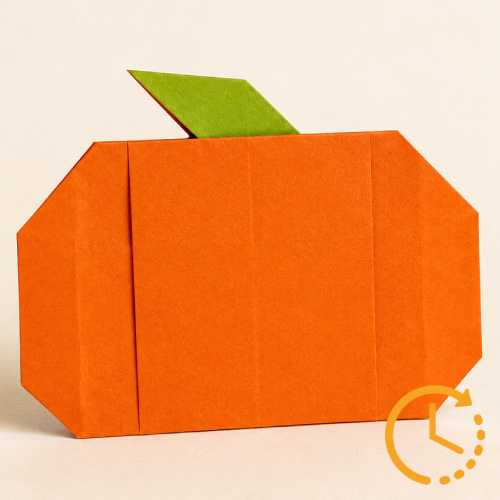 easy origami pumpkin