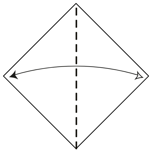 origami elephant diagram step 1