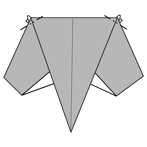 origami elephant diagram step 11